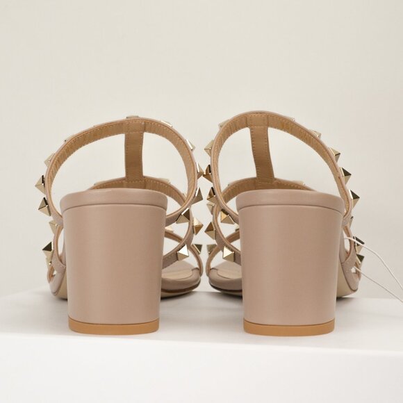 Valentino Garavani 60mm Rockstud Sandal, Poudre Tan, EU 40.5 - Picture 5 of 12